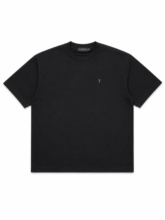 Boxy Oversized T-Shirt - Black