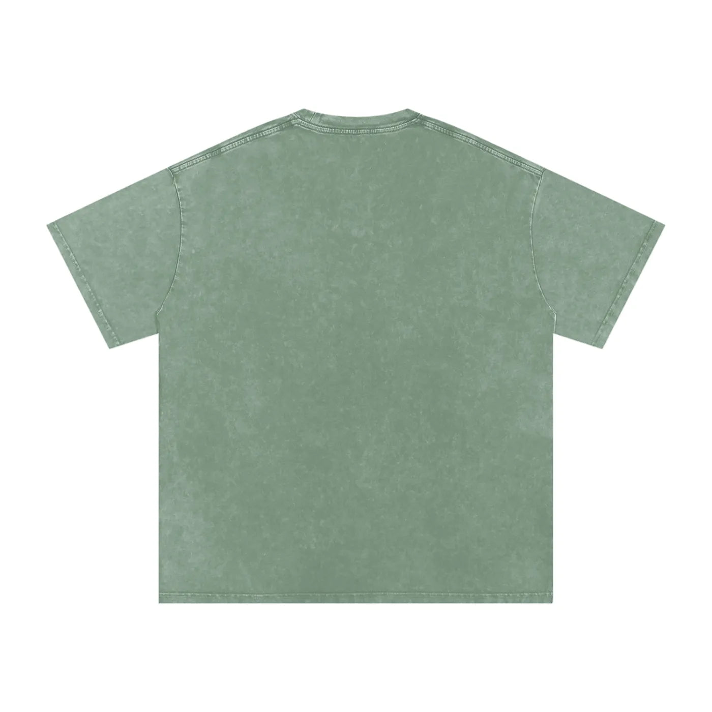 Acid Wash Oversized T-Shirt - Bean Green