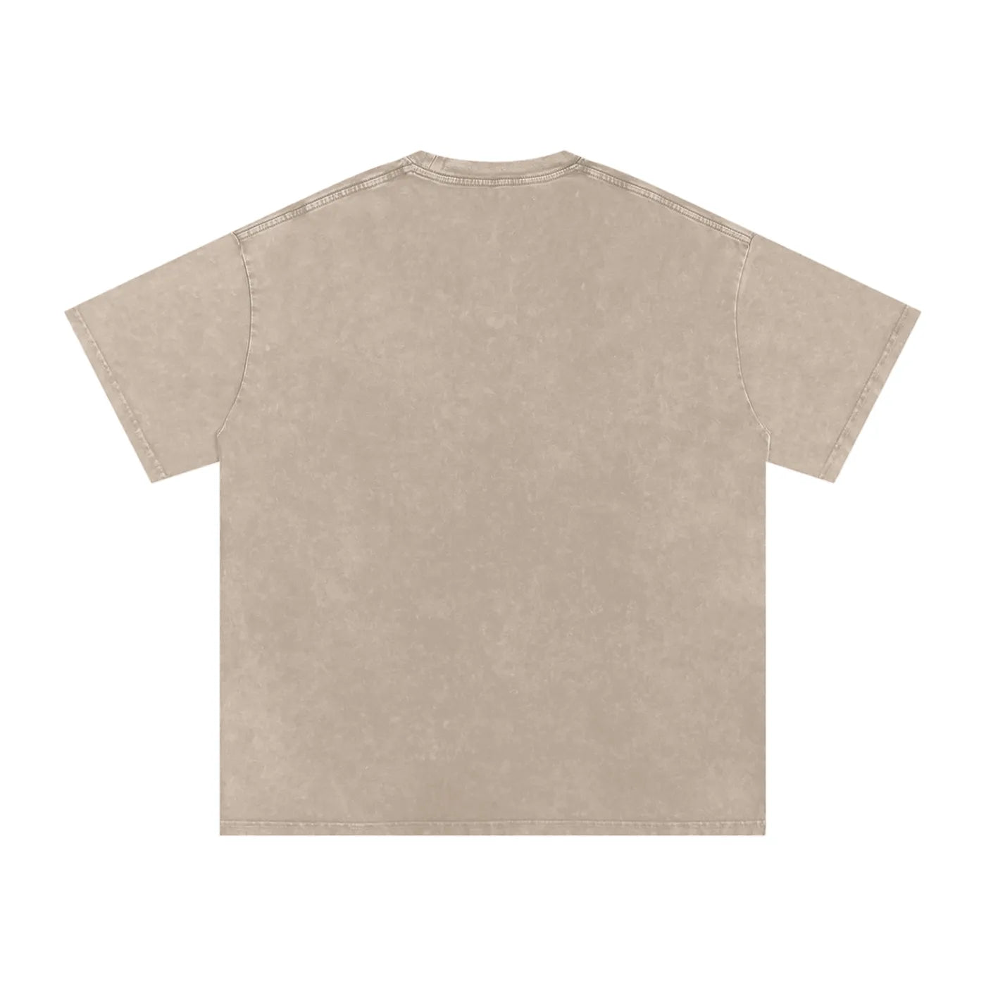 Acid Wash Oversized T-Shirt - Khaki